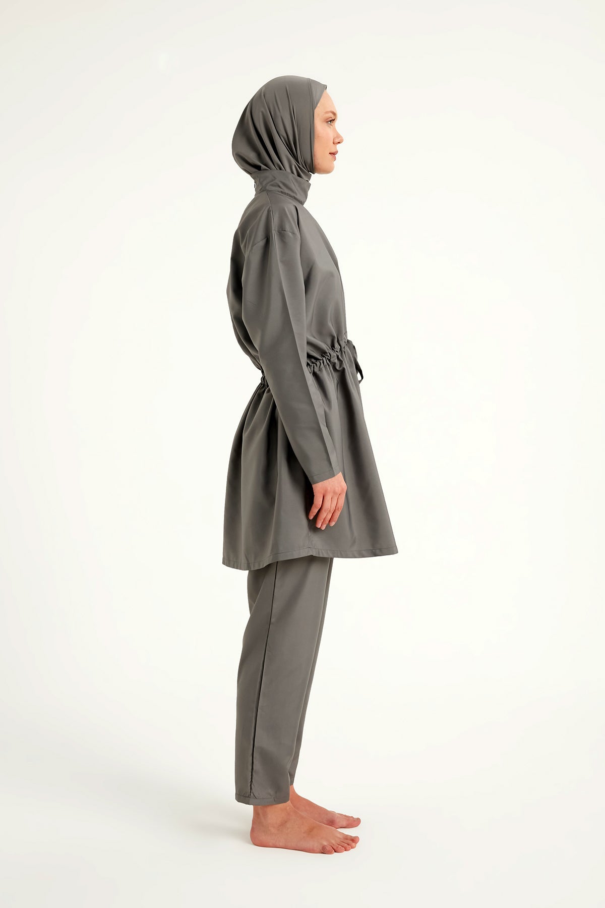 Burkini Modest Swimwear Set 3-Teilig Grau "Andalus by Marina" A2502-4