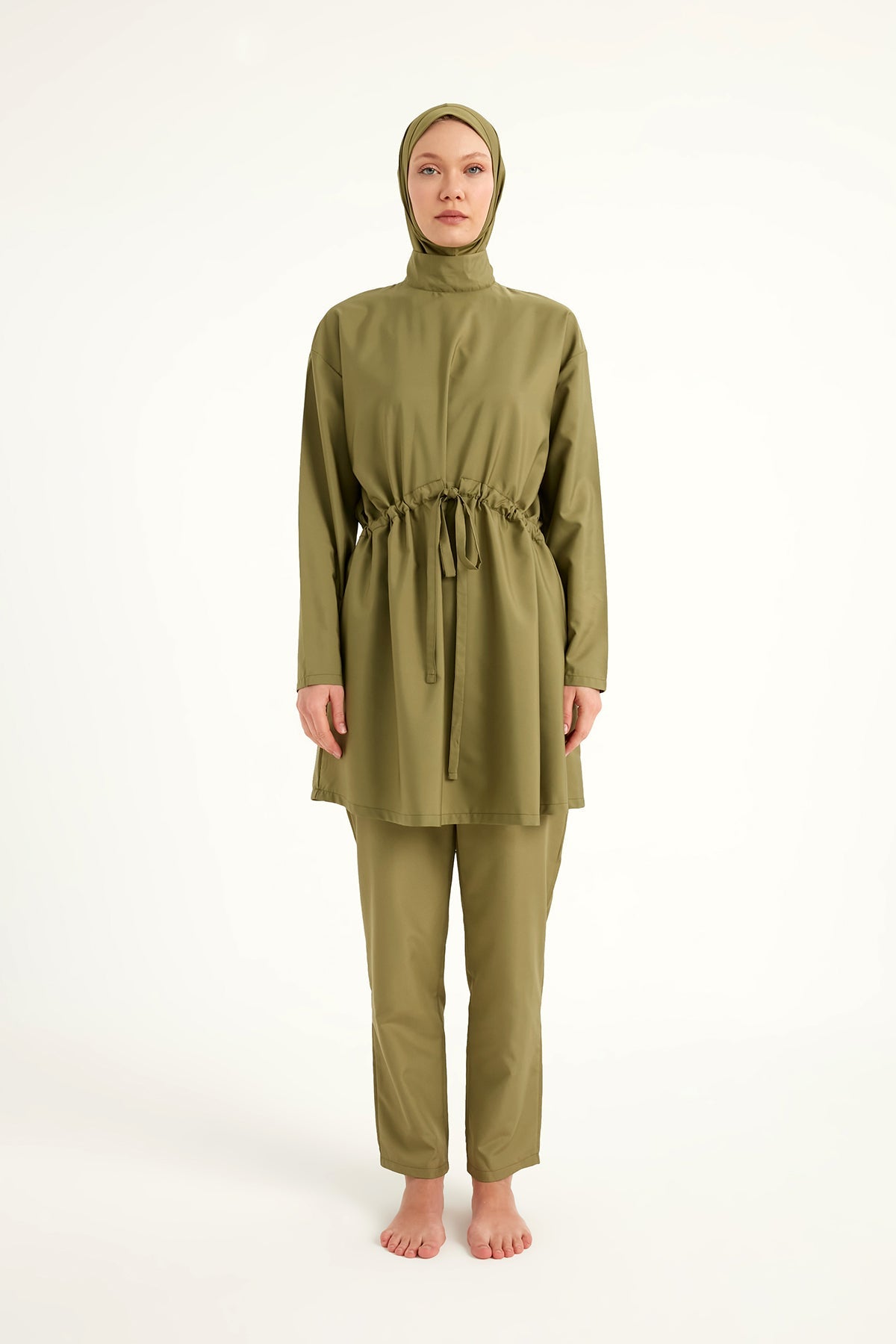 Burkini Modest Swimwear Set 3-Teilig Olivgrün "Andalus by Marina" A2502-5
