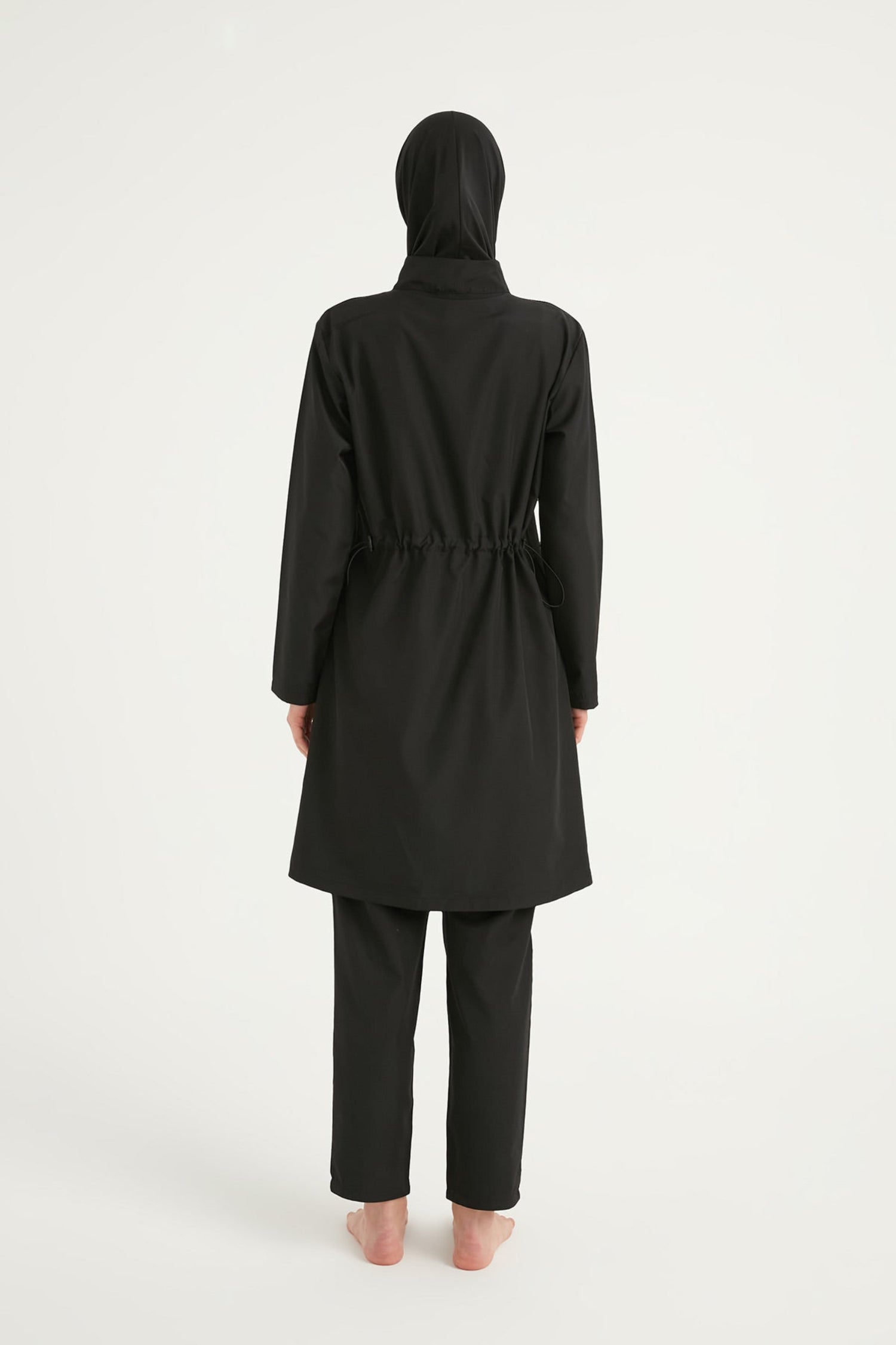 Burkini Modest Swimwear Set 3-Teilig Schwarz - Andalus by Marina A2503-1