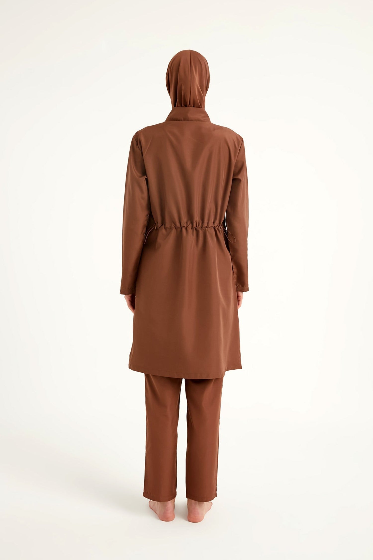 Burkini Modest Swimwear Set 3-Teilig Braun - Andalus by Marina A2503-3