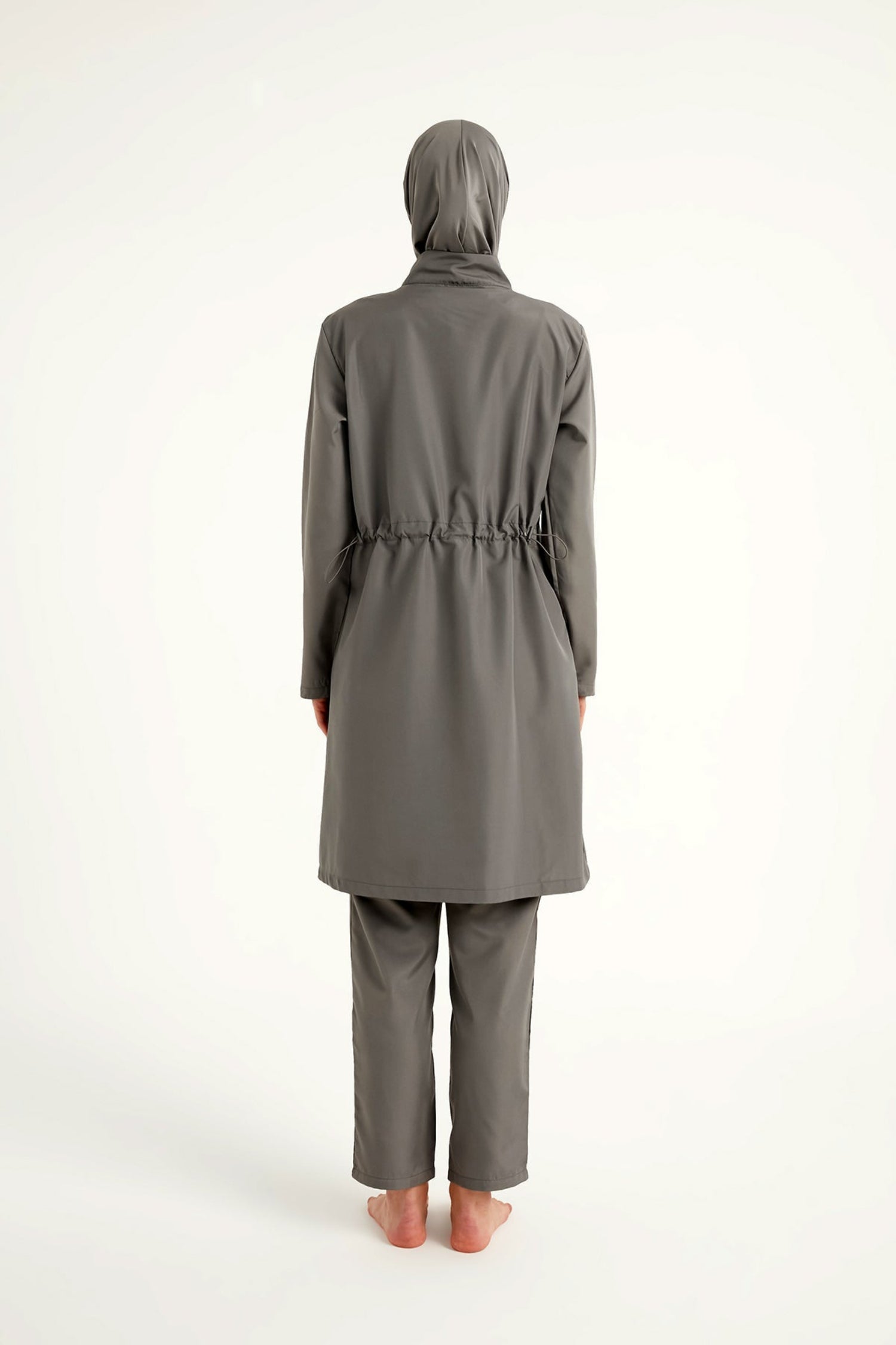 Burkini Modest Swimwear Set 3-teilig in Grau - Andalus by Marina A2503-4 - Vollbedeckende Bademode für Damen