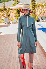 Burkini Modest Swimwear Khaki "Marina" M2279