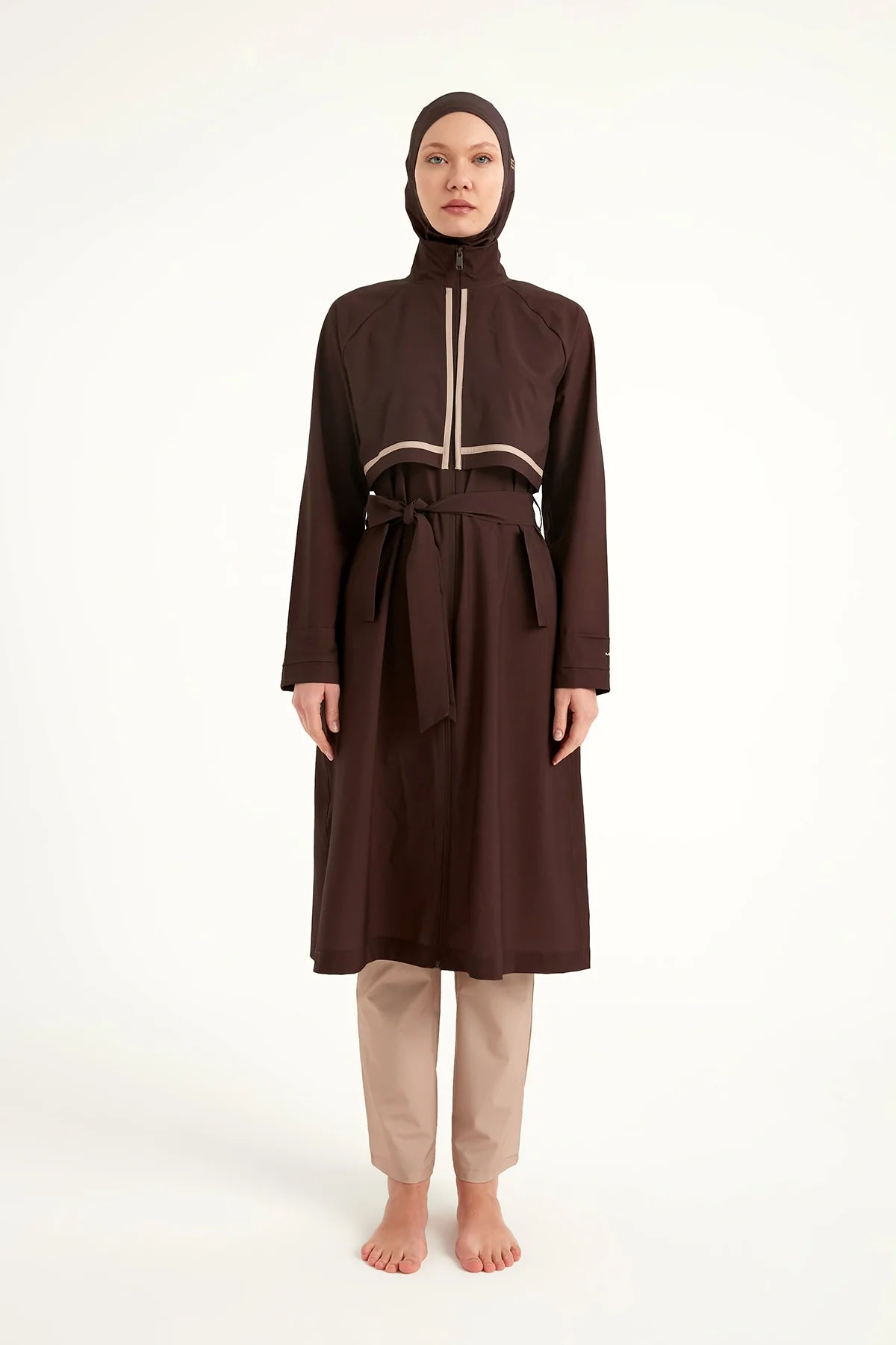 Burkini Modest Swimwear Set 4-Teilig Braun "Marina" M2533