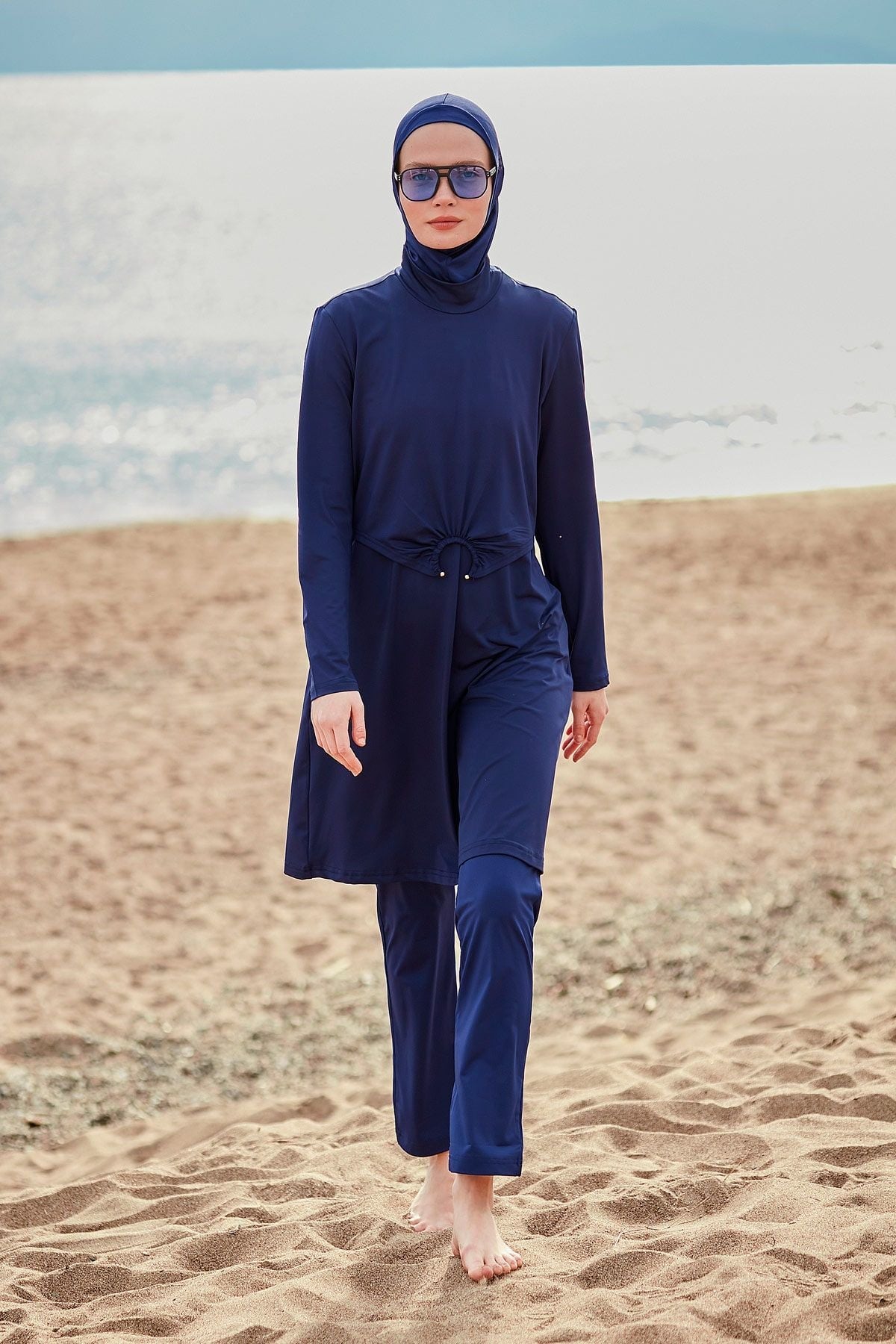 Burkini Modest Swimwear  Set Lycra 4-Teilig Marineblau "Marina" M2462