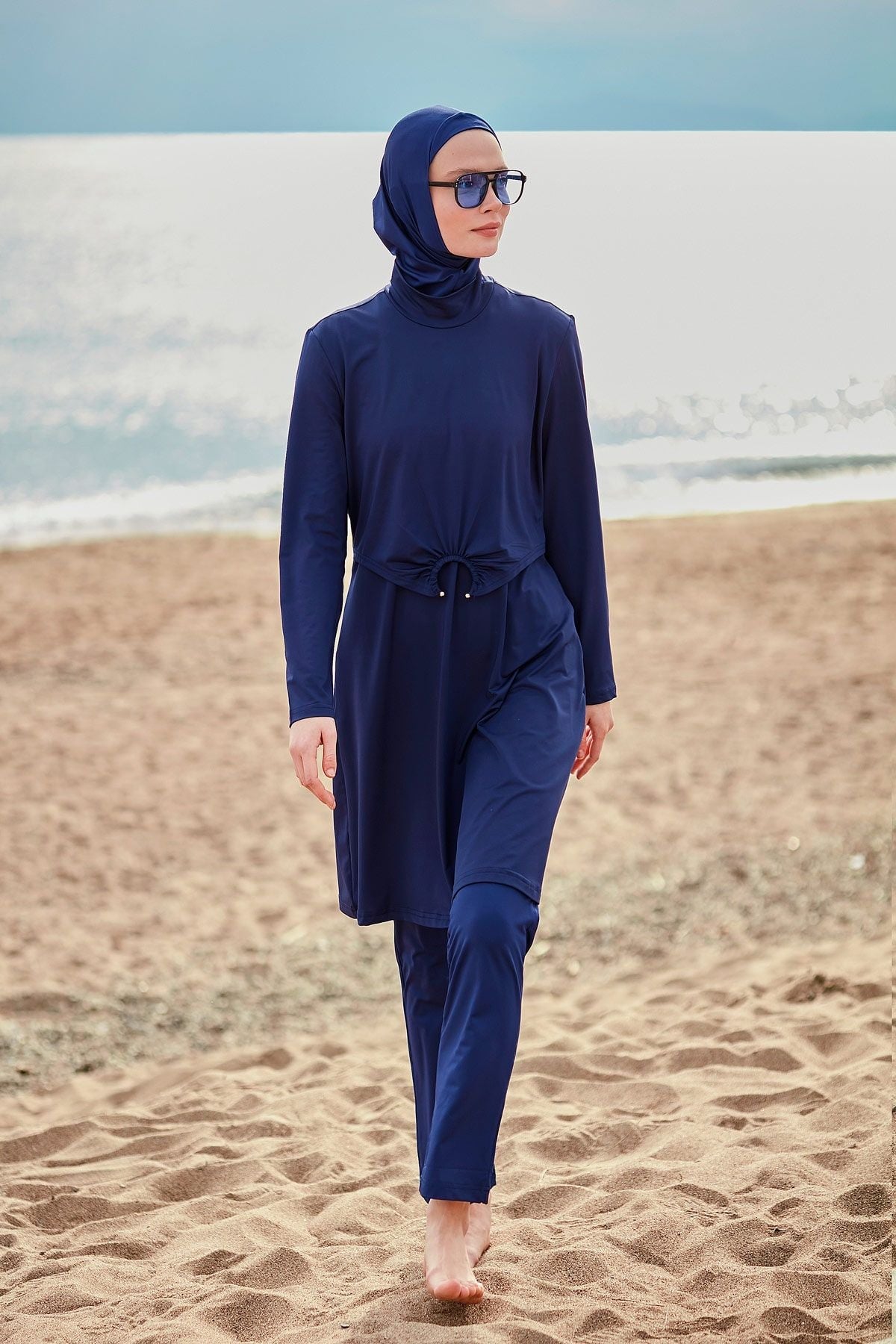 Burkini Modest Swimwear  Set Lycra 4-Teilig Marineblau "Marina" M2462