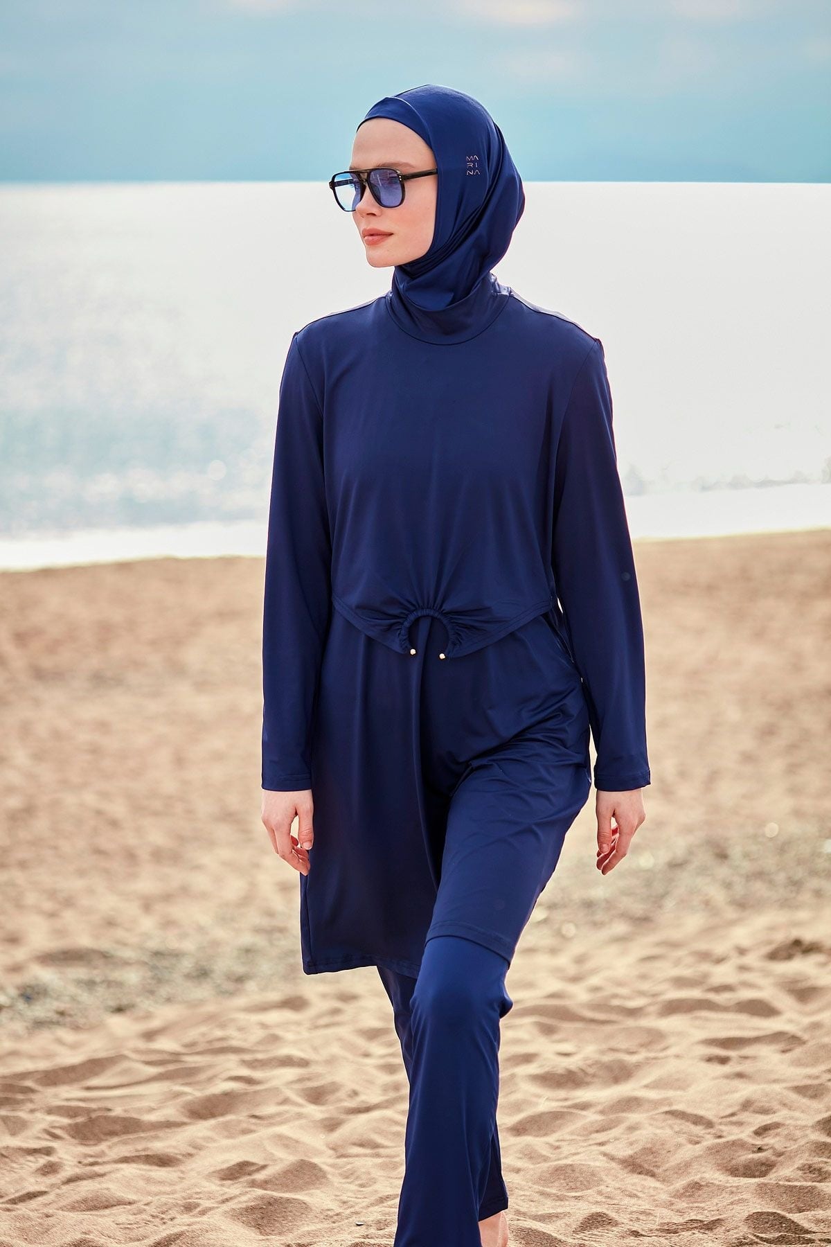 Burkini Modest Swimwear  Set Lycra 4-Teilig Marineblau "Marina" M2462