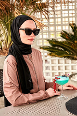 Schwimmhijab Mesh Schal Schwarz "Marina" B2401