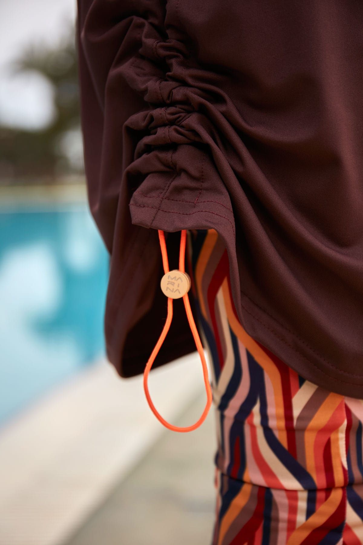 Burkini Modest Swimwear Set Lycra 4-Teilig Kirschrot "Marina" M2466