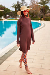 Burkini Modest Swimwear Set Lycra 4-Teilig Kirschrot "Marina" M2466