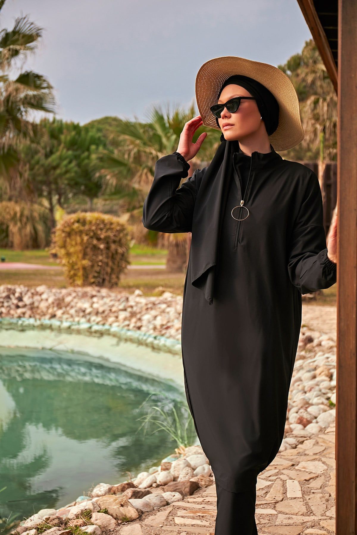 Burkini Modest Swimwear Schwarz "Marina"  M2402